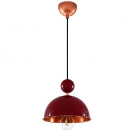 Pendant Lamp Bubble 892OPV3531 21x21x105cm 1xE27 40W Burgundy Opviq BURGUNDY