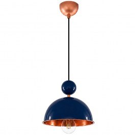 Pendant Lamp Bubble 892OPV3534 21x21x105cm 1xE27 40W Navy Blue Opviq NAVY BLUE