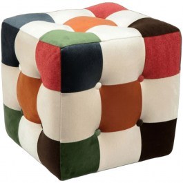 Stool Patchwork 606RYL1101 42x42x42cm Multi MULTI