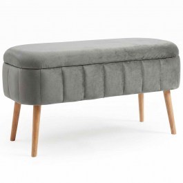 Stool With Storage Space Oslo Babyface 251BLS1179 90x35x46cm Anthracite ANTHRACITE