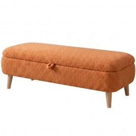 Stool Rena Teddy 301SNG1165 90x35x45cm Orange ORANGE