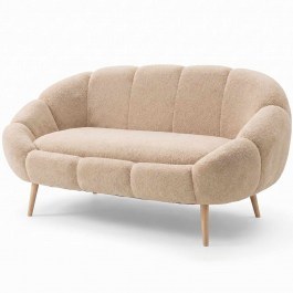 Two-Seater Sofa Lida 251BLS1112 130x50x105cm Beige BEIGE