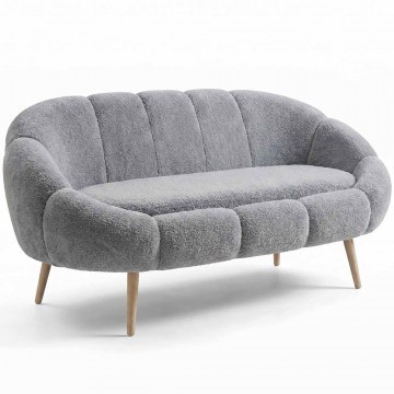 Two-Seater Sofa Lida 251BLS1113 130x50x105cm Grey