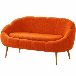 Two-Seater Sofa Lida 251BLS1115 130x50x105cm Orange ORANGE