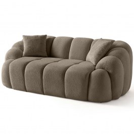 Two-Seater Sofa Octavio 752EST2502 199x80x70cm Brown BROWN