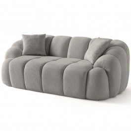Two-Seater Sofa Octavio 752EST2506 199x80x70cm Grey GREY