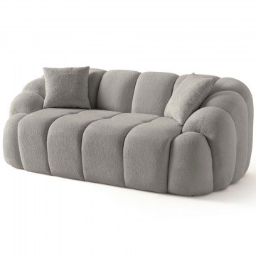 Καναπές Διθέσιος Octavio 752EST2506 199x80x70cm Grey