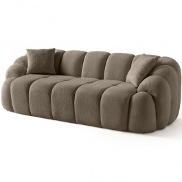 Three-Seater Sofa Octavio 752EST1130 233x80x70cm Brown BROWN