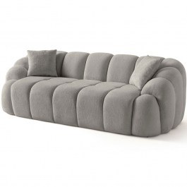 Three-Seater Sofa Octavio 752EST1134 233x80x70cm Grey GREY