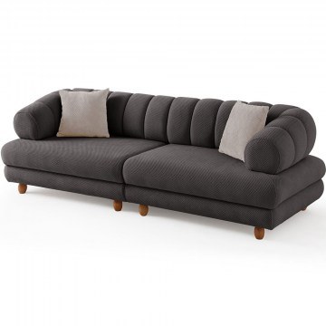 Three-Seater Sofa Gloria 752EST1155 240x95x80cm Anthracite