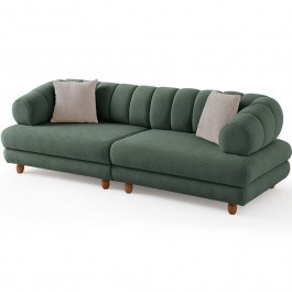 Three-Seater Sofa Gloria 752EST1158 240x95x80cm Green GREEN