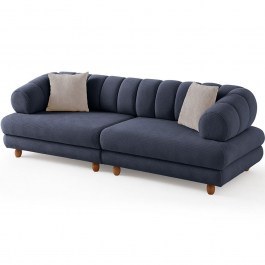 Three-Seater Sofa Gloria 752EST1161 240x95x80cm Navy Blue NAVY BLUE