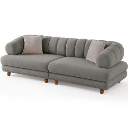 Three-Seater Sofa Gloria 752EST1157 240x95x80cm Grey GREY