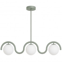 Ceiling Lamp - Rail Gedik 521SHN3727 80x17x70cm 3xE27 40W Green Opviq GREEN