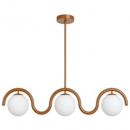 Ceiling Lamp - Rail Gedik 521SHN3728 80x17x70cm 3xE27 40W Orange Opviq ORANGE