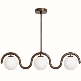 Ceiling Lamp - Rail Gedik 521SHN3730 80x17x70cm 3xE27 40W Brown Opviq BROWN