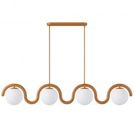 Ceiling Lamp - Rail Gedik 521SHN3734 110x17x70cm 4xE27 40W Orange Opviq ORANGE