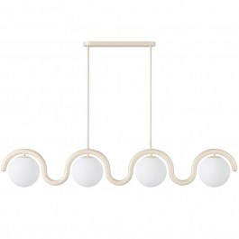 Ceiling Lamp - Rail Gedik 521SHN3735 110x17x70cm 4xE27 40W Beige Opviq BEIGE