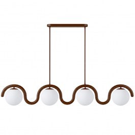 Ceiling Lamp - Rail Gedik 521SHN3736 110x17x70cm 4xE27 40W Brown Opviq BROWN