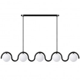Ceiling Lamp - Rail Gedik 521SHN3737 140x17x70cm 5xE27 40W Black Opviq BLACK