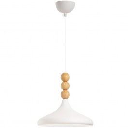 Pendant Lamp Eysan 584TTM2130 D35x116cm 1xE27 40W White-Oak Opviq WHITE