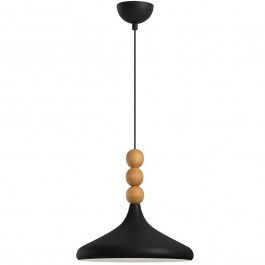Pendant Lamp Eysan 584TTM2133 D35x116cm 1xE27 40W Black-Oak Opviq BLACK