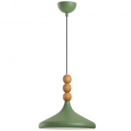 Pendant Lamp Eysan 584TTM2135 D35x116cm 1xE27 40W Green-Oak Opviq GREEN