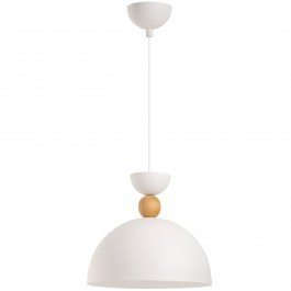 Pendant Lamp Kure 584TTM2137 D30x111cm 1xE27 40W White-Oak Opviq WHITE
