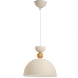 Pendant Lamp Kure 584TTM2138 D30x111cm 1xE27 40W Cream-Oak Opviq CREAM