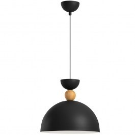 Pendant Lamp Kure 584TTM2139 D30x111cm 1xE27 40W Black-Oak Opviq BLACK