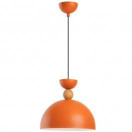 Pendant Lamp Kure 584TTM2140 D30x111cm 1xE27 40W Orange-Oak Opviq ORANGE