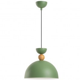 Pendant Lamp Kure 584TTM2141 D30x111cm 1xE27 40W Green-Oak Opviq GREEN