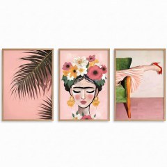 Frames (Set 3Pcs) 862VRL4515 50x70cm Multi Wallity