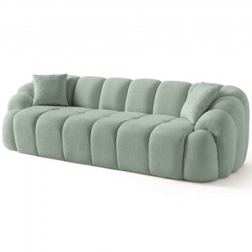 Four-Seater Sofa Octavio 752EST2304 268x80x70cm Turquoise