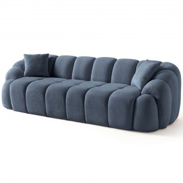 Καναπές Τετραθέσιος Octavio 752EST2305 268x80x70cm Navy Blue