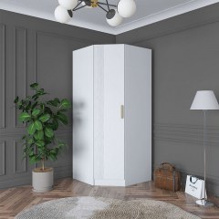 Ντουλάπα Μονόφυλλη Γωνιακή 893RAN5770 91x57,5x210cm White