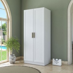 Double-Leaf Wardrobe 893RAN5757 90x57,5x210cm White