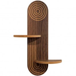 Wall Shelf Art 173ALF1115 26x13x70cm Wenge WENGE