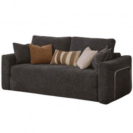 Καναπές - Κρεβάτι Διθέσιος Wello Double Boucle 118FVL1201 195x90x50cm Anthracite ANTHRACITE