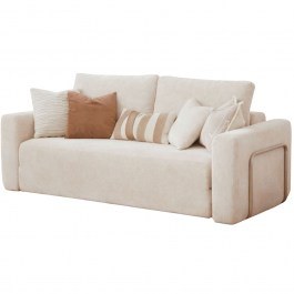Καναπές - Κρεβάτι Διθέσιος Wello Double Boucle 118FVL1203 195x90x50cm Cream CREAM