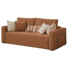Καναπές - Κρεβάτι Διθέσιος Wello Double Boucle 118FVL1204 195x90x50cm Orange ORANGE