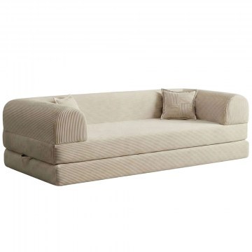 Καναπές - Κρεβάτι Τριθέσιος Legom Eco 118FVL1301 190x90x62cm Cream