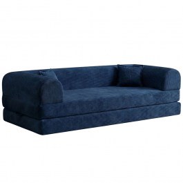 Three-Seater Sofa - Bed Legom Eco 118FVL1303 190x90x62cm Navy Blue NAVY BLUE