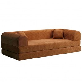 Three-Seater Sofa - Bed Legom Eco 118FVL1308 190x90x62cm Orange ORANGE