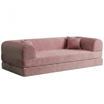 Καναπές - Κρεβάτι Τριθέσιος Legom Eco 118FVL1309 190x90x62cm Pink