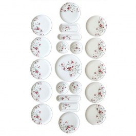 Dinner Plates Red Fruit (Set 21Pcs) 759NRE1127 Red-White Hermia RED-WHITE