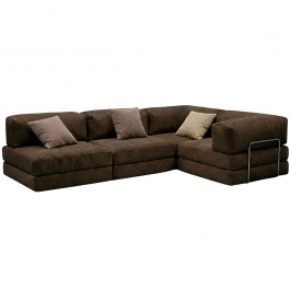 Καναπές - Κρεβάτι Γωνιακός Kanyon 118FVL1408 300x100cm Brown BROWN