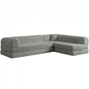 Corner Sofa - Bed Legom Eco 118FVL1505 280x190x62cm Light Grey