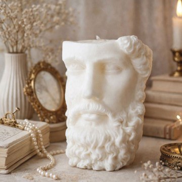 Candle 648CRS1188 6x16cm White Aberto Design