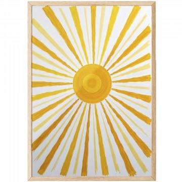 Κάδρο 862VRL2598 50x70cm Yellow-White Wallity